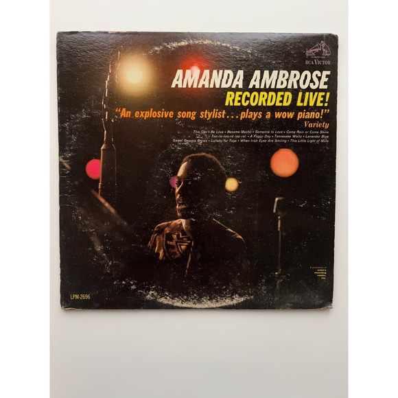 Amanda Ambrose Recorded Live! LP RCA Victor LPM 2696 Mono 1963 VG - Picture 1 of 8